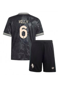 Juventus Lloyd Kelly #6 Jalkapallovaatteet Lasten Kolmas peliasu 2025-26 Lyhythihainen (+ Lyhyet housut)